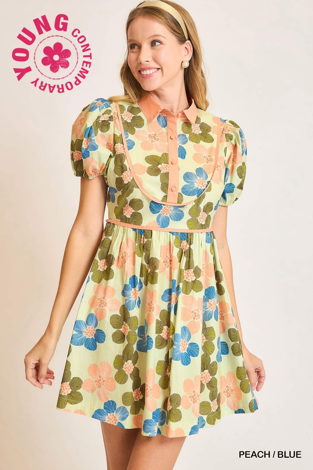 Vintage-Inspired Floral Babydoll Dress