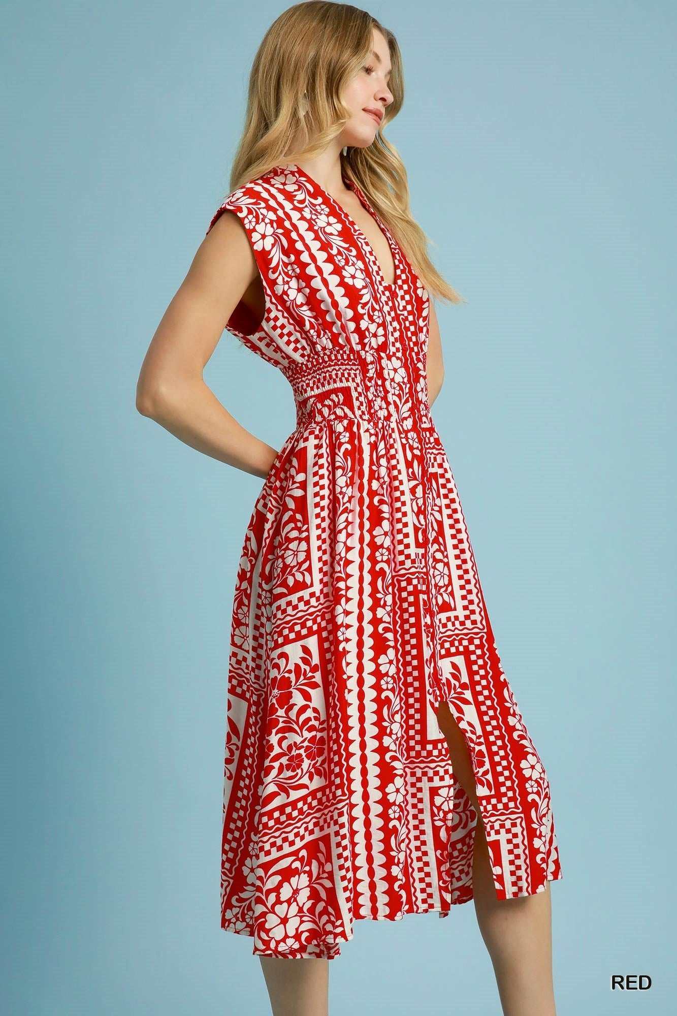 Patchwork Midi Dress