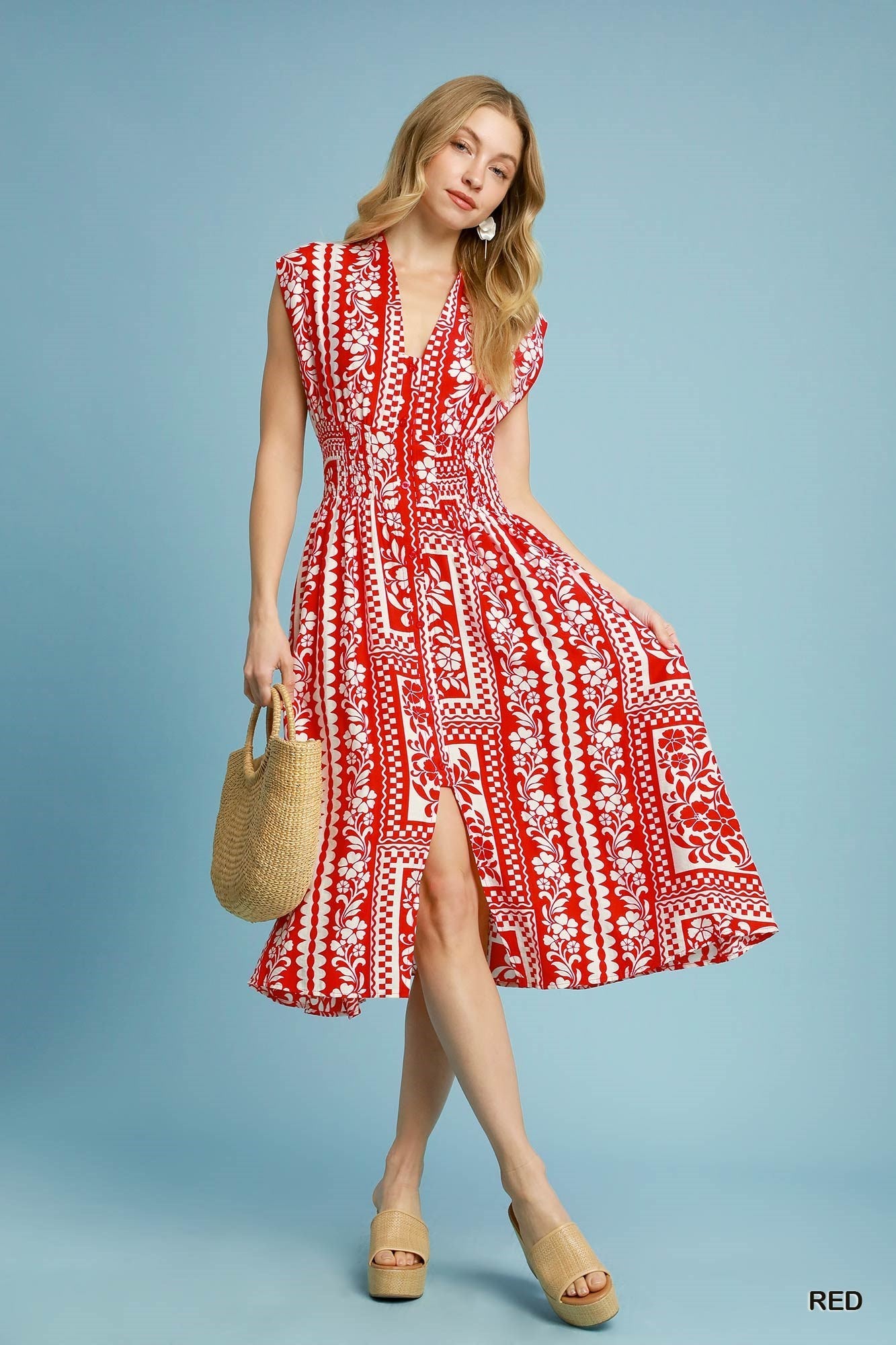 Patchwork Midi Dress