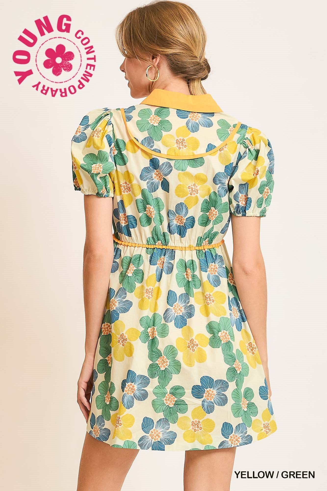 Vintage-Inspired Floral Babydoll Dress
