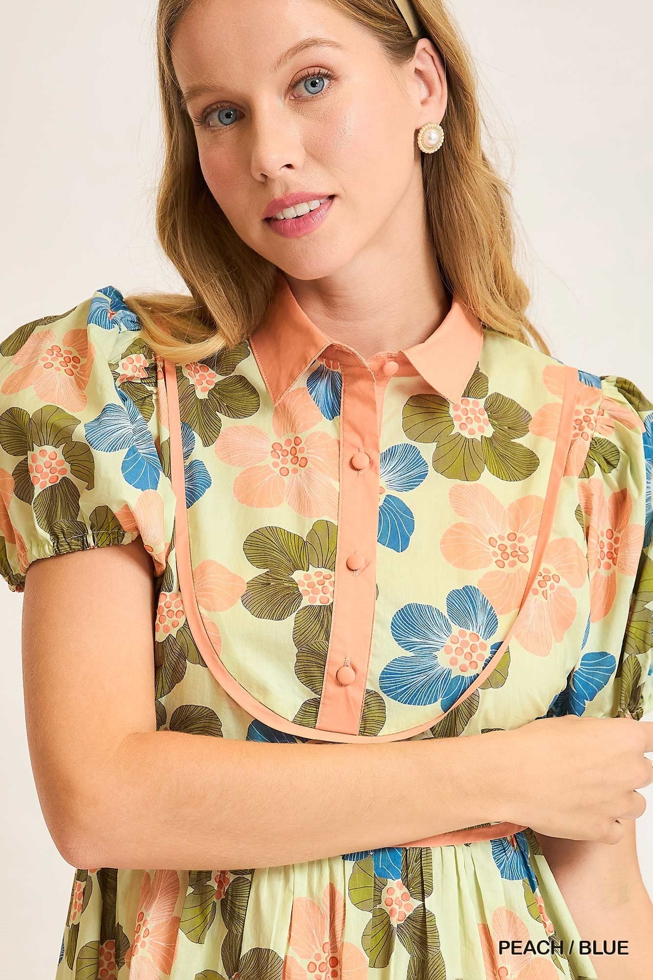 Vintage-Inspired Floral Babydoll Dress