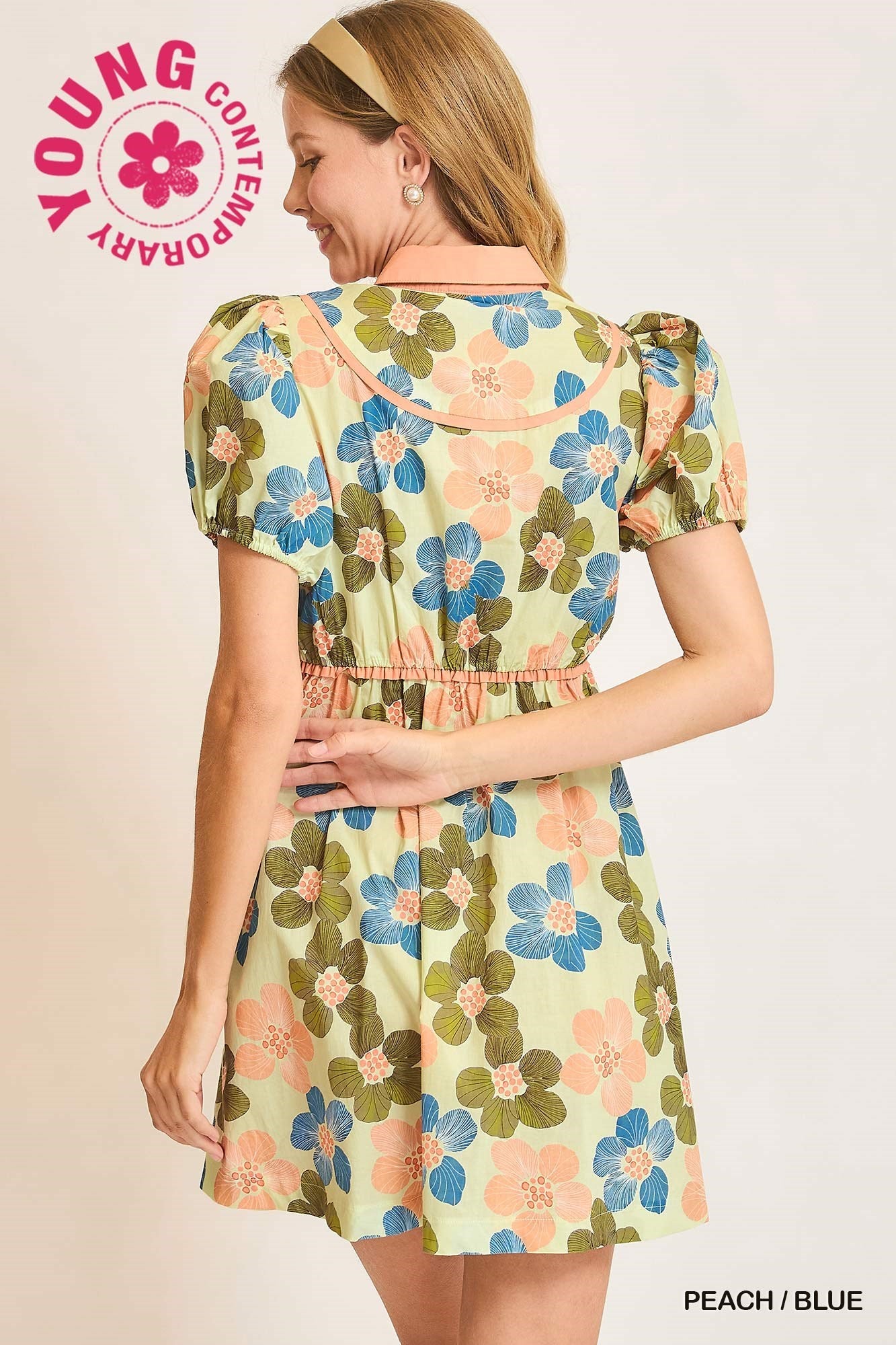 Vintage-Inspired Floral Babydoll Dress